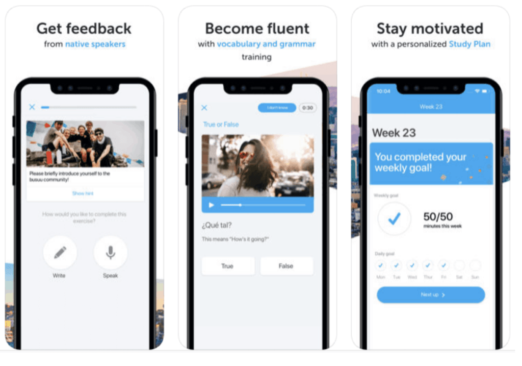Busuu Language learning app