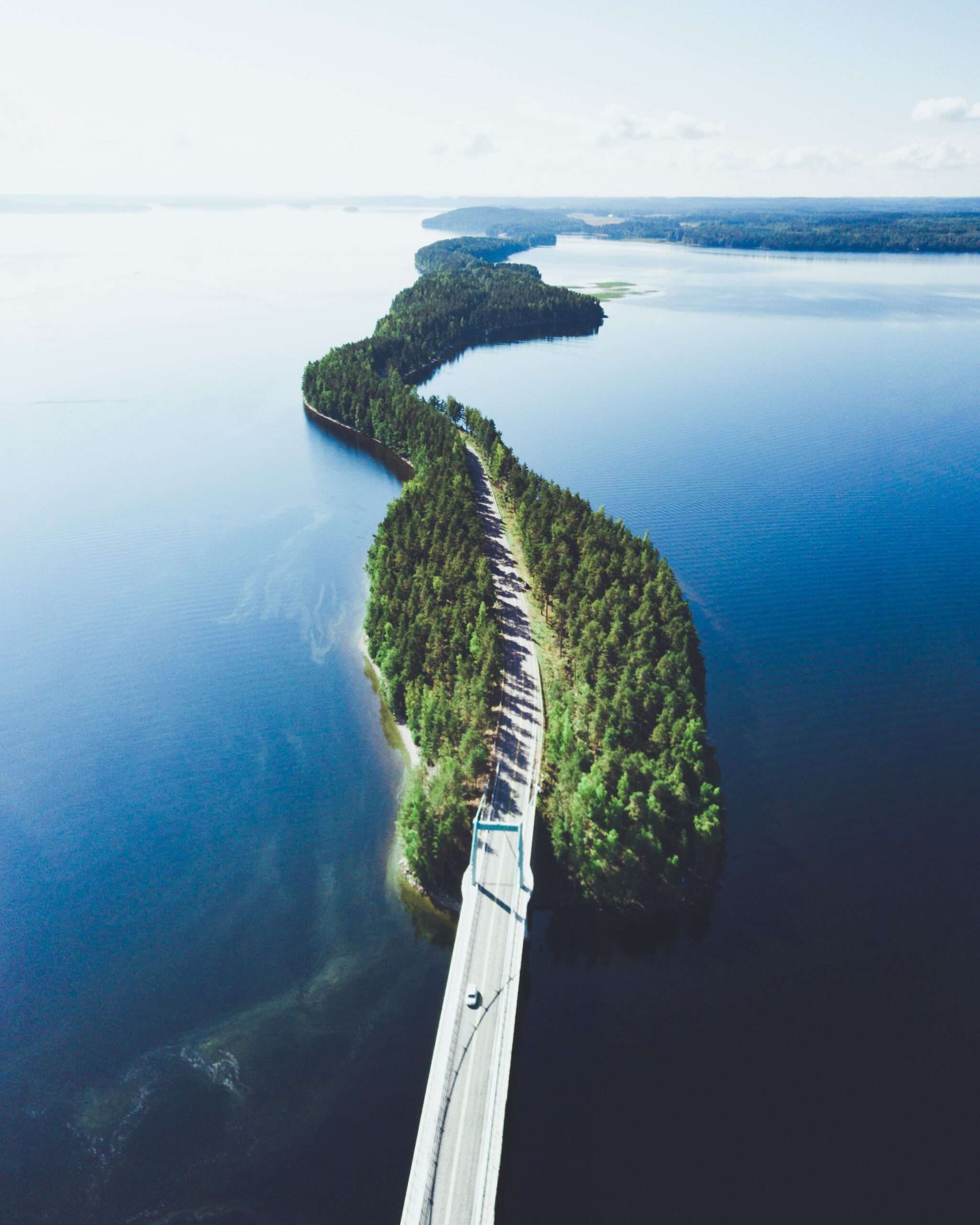 Unique road in Finland